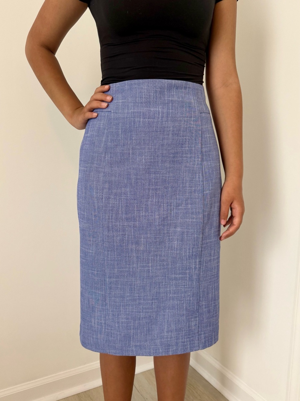 Ann Taylor Blue Pencil Skirt with lining